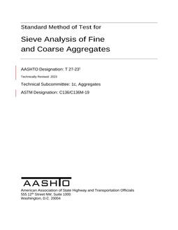 AASHTO T 27-23
