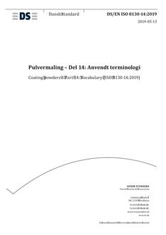DANSK DS/EN ISO 8130-14