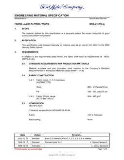 FORD WSS-M1H796-A