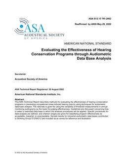 ASA S12.13 TR-2002 (R2020)