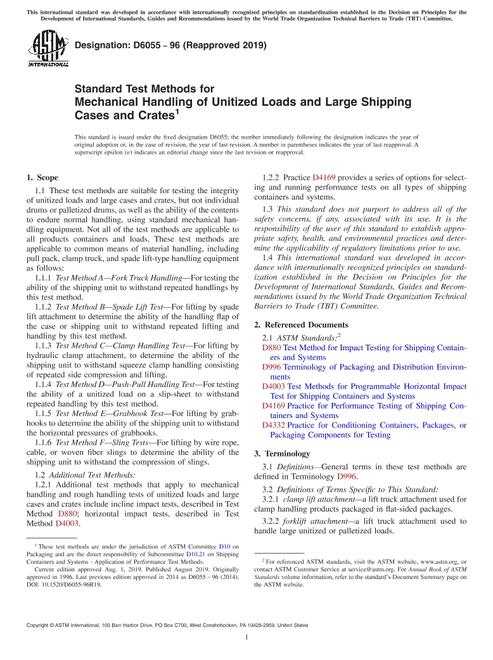 ASTM D6055-96(2019)