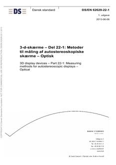 DANSK DS/EN 62629-22-1