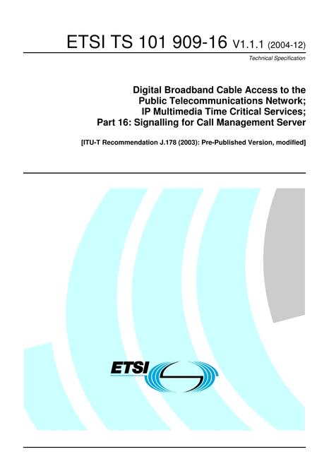 ETSI TS 101 909-16
