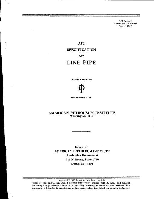 API Spec 5L
