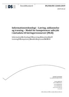 DANSK DS/ISO/IEC 22602