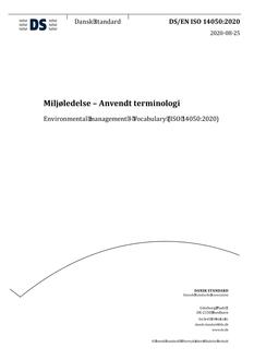 DANSK DS/EN ISO 14050