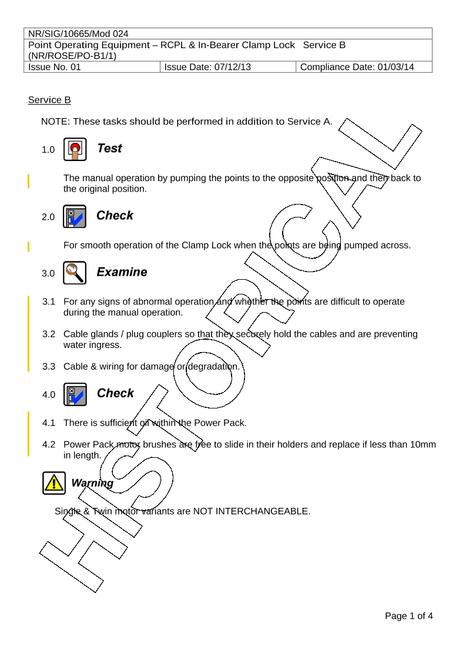 NR NR/SIG/10665/MOD 024 ISSUE 1