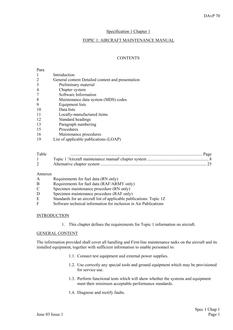 MODUK DAVP 70: SPEC 1: CHAP 1
