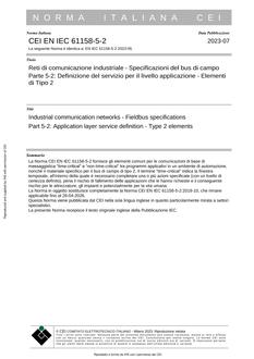 CEI EN IEC 61158-5-2