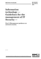 BS ISO/IEC TR 13335-5:2001