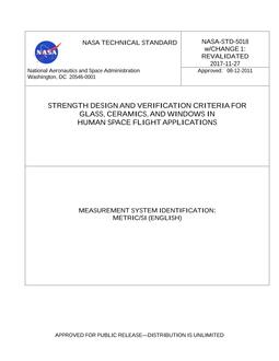 NASA STD-5018 w/Change 1