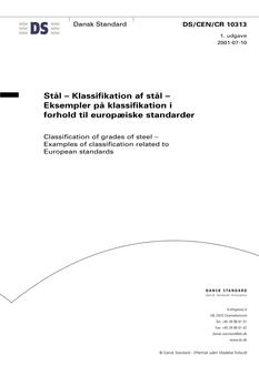 DANSK DS/CEN/CR 10313