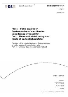 DANSK DS/EN ISO 15106-1