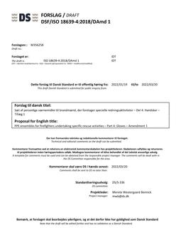 DANSK DSF/ISO 18639-4/DAMD 1