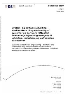 DANSK DS/ISO/IEC 25041