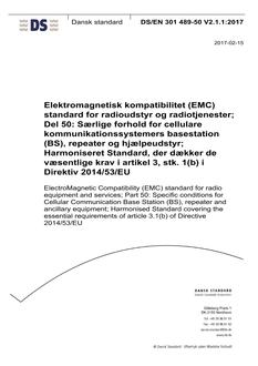 DANSK DS/EN 301 489-50 V2.1.1