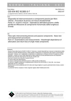 CEI EN IEC 61300-3-7