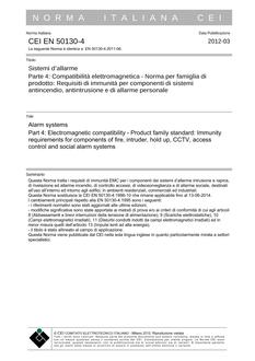 CEI EN 50130-4