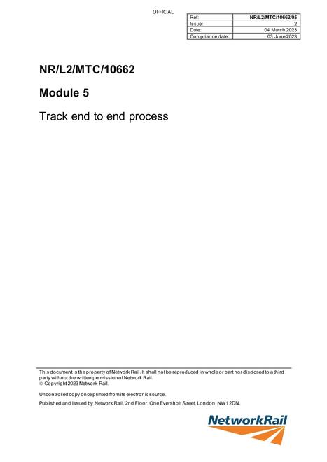 NR NR/L2/MTC/10662/05 ISSUE 2
