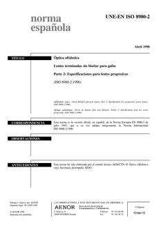AENOR UNE-EN ISO 8980-2