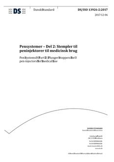 DANSK DS/ISO 13926-2