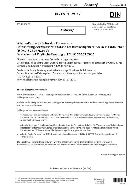 DIN EN ISO 29767 - DRAFT