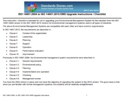 ISO 14001:2004 to 2015 EMS Documentation Transition Package (2004>>2015)