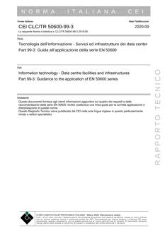 CEI CLC/TR 50600-99-3