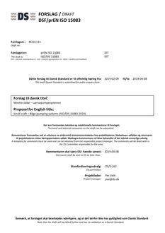 DANSK DSF/PREN ISO 15083