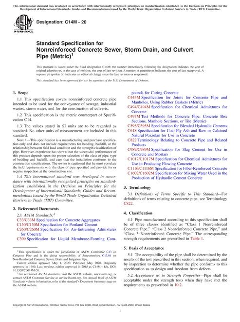 ASTM C14M-20