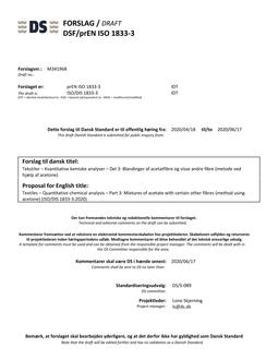 DANSK DSF/PREN ISO 1833-3