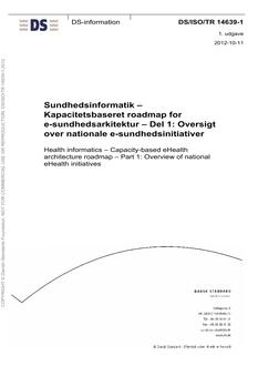 DANSK DS/ISO/TR 14639-1