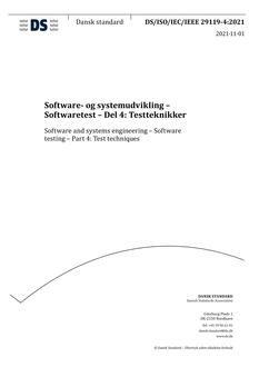 DANSK DS/ISO/IEC/IEEE 29119-4