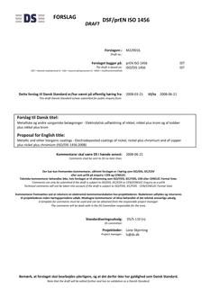 DANSK DSF/PREN ISO 1456