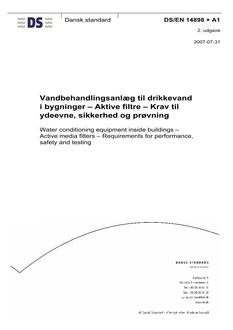 DANSK DS/EN 14898 + A1