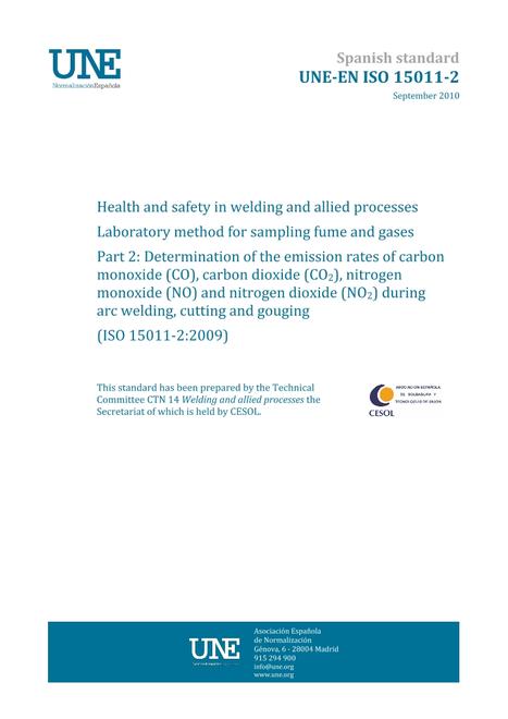 AENOR UNE-EN ISO 15011-2