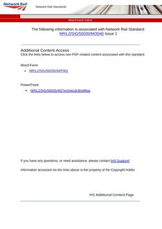 NR NR/L2/SIG/50035/MOD40 ISSUE 1