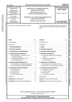 VDI VDI/VDE/DGQ/DKD 2622 BLATT 15.1
