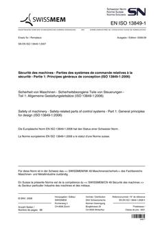 SNV SN EN ISO 13849-1