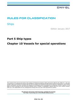 DNV DNVGL-RU-SHIPS PART 5 CHAPTER 10