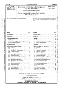 VDI VDI 2057 BLATT 1