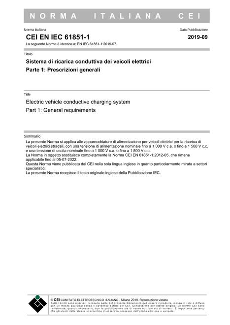 CEI EN IEC 61851-1