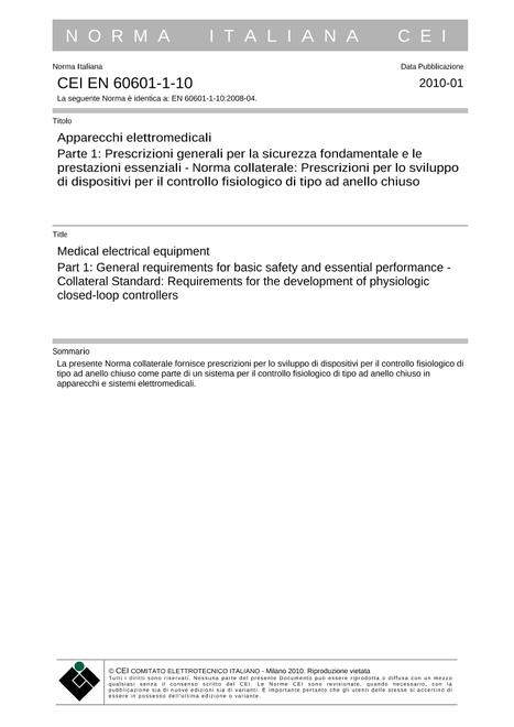CEI EN 60601-1-10