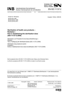 SNV SN EN ISO 11137-2