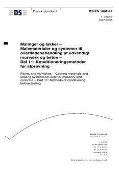 DANSK DS/EN 1062-11