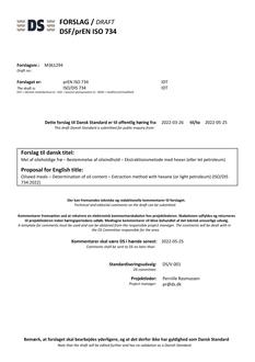 DANSK DSF/PREN ISO 734