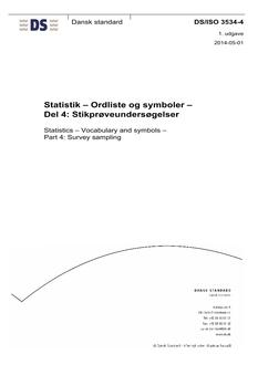 DANSK DS/ISO 3534-4