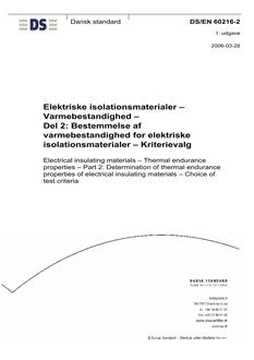 DANSK DS/EN 60216-2
