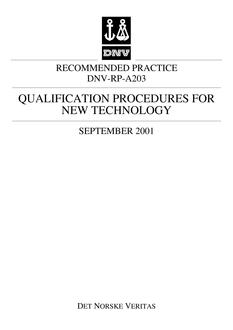 DNV DNV-RP-A203