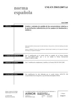 AENOR UNE-EN 55015